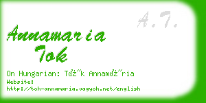 annamaria tok business card